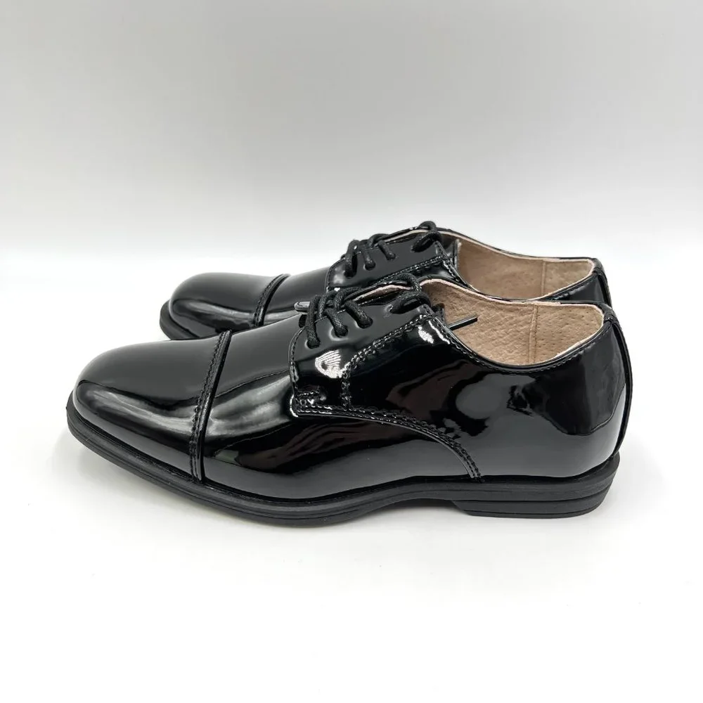 Florsheim Boys Kids Size 13 Reveal Ox Jr Black Patent Oxfords Dress Shoes Youth‎